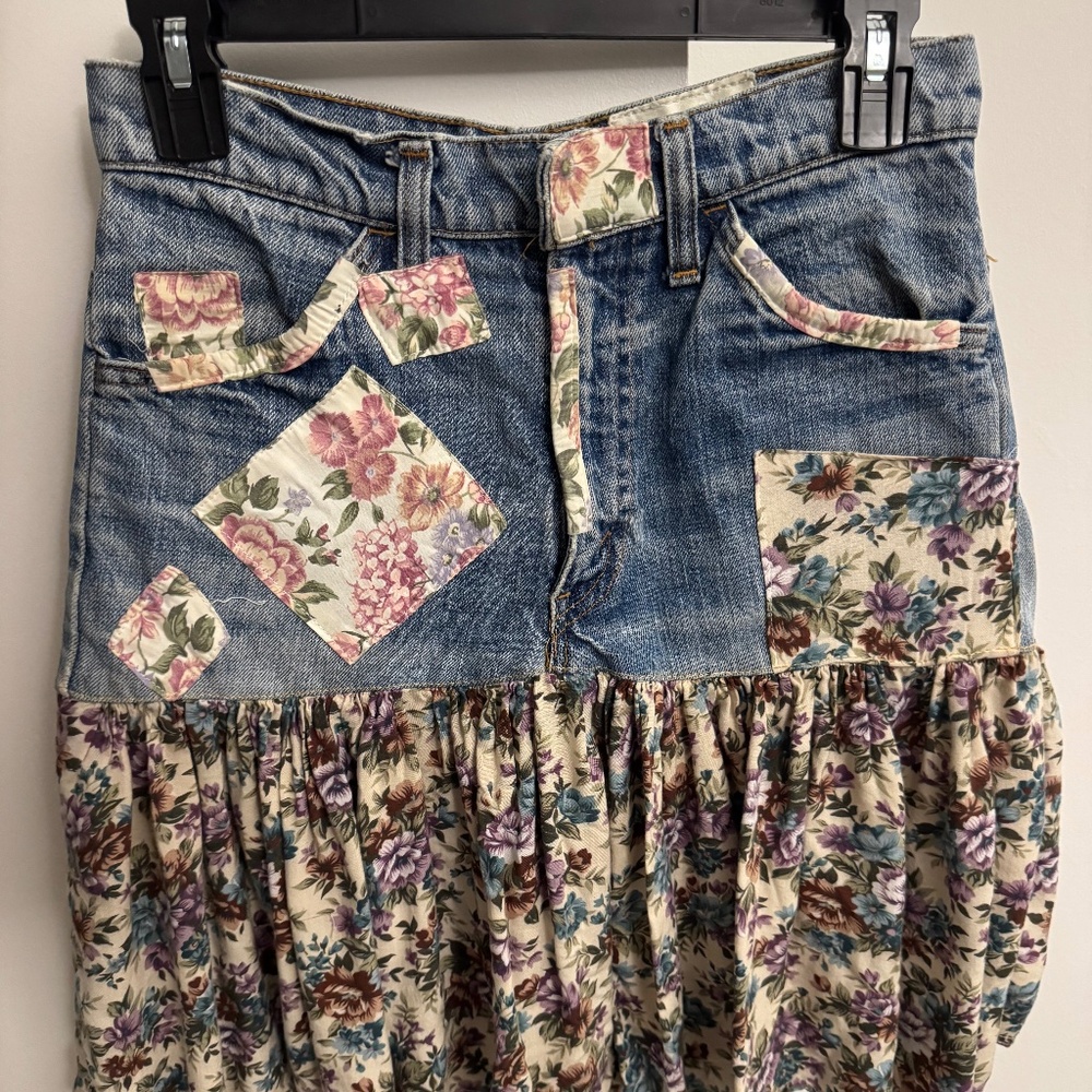 Vintage denim skirt